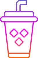 Juice Line Gradient Icon vector