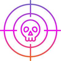 Targeted Line Gradient Icon vector