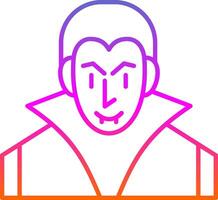 Evil Line Gradient Icon vector