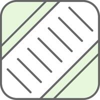 Crossing Green Light Fillay Icon vector