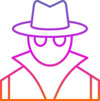 Spy Line Gradient Icon vector