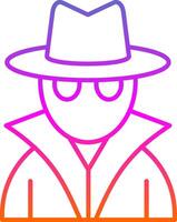Criminal Line Gradient Icon vector