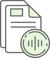 Audio Green Light Fillay Icon vector