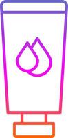 Body Lotion Line Gradient Icon vector