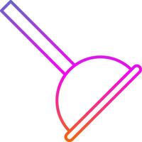 icono de gradiente de línea de émbolo vector