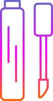 Lip Gloss Line Gradient Icon vector