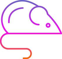 Rat Line Gradient Icon vector