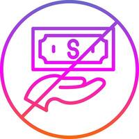Stop Corruption Line Gradient Icon vector
