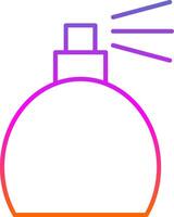 Perfume Bottle Line Gradient Icon vector