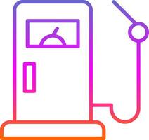 Fuel Line Gradient Icon vector