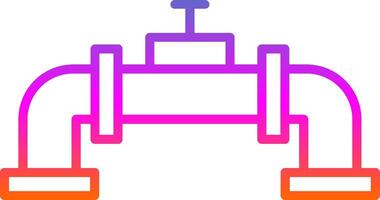 Pipe Line Gradient Icon vector
