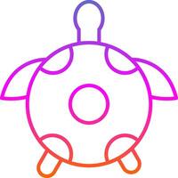 Tortoise Line Gradient Icon vector