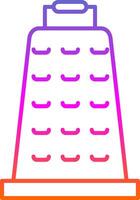 Grater Line Gradient Icon vector