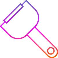 Peeler Line Gradient Icon vector