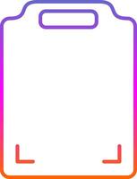 Cutting Board Line Gradient Icon vector