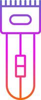 Electric Shaver Line Gradient Icon vector