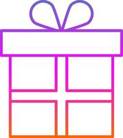Gift Line Gradient Icon vector