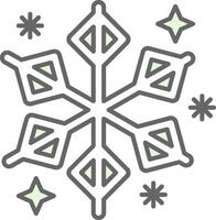 Winter Green Light Fillay Icon vector