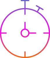 Chronometer Line Gradient Icon vector