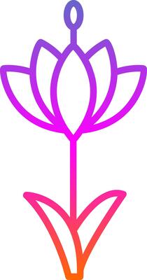 Saffron Line Gradient Icon