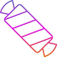 Candy Line Gradient Icon vector