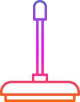 Floor Wiper Line Gradient Icon vector