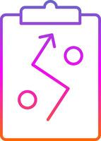Strategy Line Gradient Icon vector