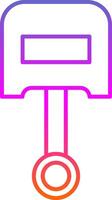 Piston Line Gradient Icon vector