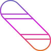 Snowboard Line Gradient Icon vector