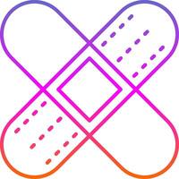 Bandage Line Gradient Icon vector