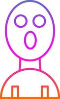 Balaclava Line Gradient Icon vector