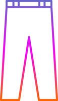 Trousers Line Gradient Icon vector