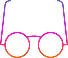 Goggles Line Gradient Icon vector