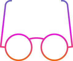 Goggles Line Gradient Icon vector