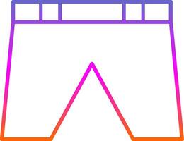 Shorts Line Gradient Icon vector