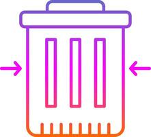 Waste Reduction Line Gradient Icon vector