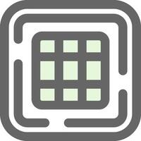 Grid lines Green Light Fillay Icon vector