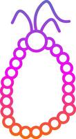 Prayer Beads Line Gradient Icon vector