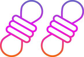 Rope Line Gradient Icon vector