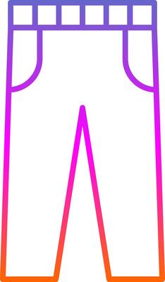 Trousers Line Gradient Icon