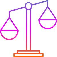 Unbalanced Line Gradient Icon vector