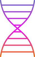 DNA Line Gradient Icon vector