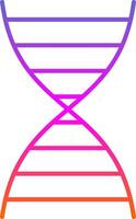 DNA Line Gradient Icon vector