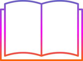 Art Book Line Gradient Icon vector