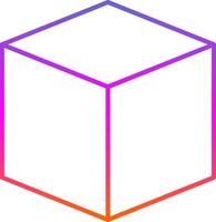 3D Design Line Gradient Icon Line Gradient Icon vector