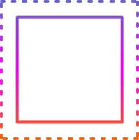 Marquee Line Gradient Icon vector