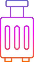 Luggage Line Gradient Icon vector