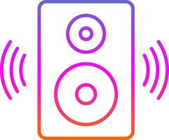 Speaker Line Gradient Icon vector