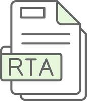 Rta Green Light Fillay Icon vector