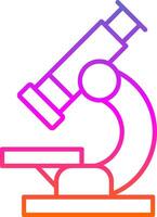 Microscope Line Gradient Icon vector